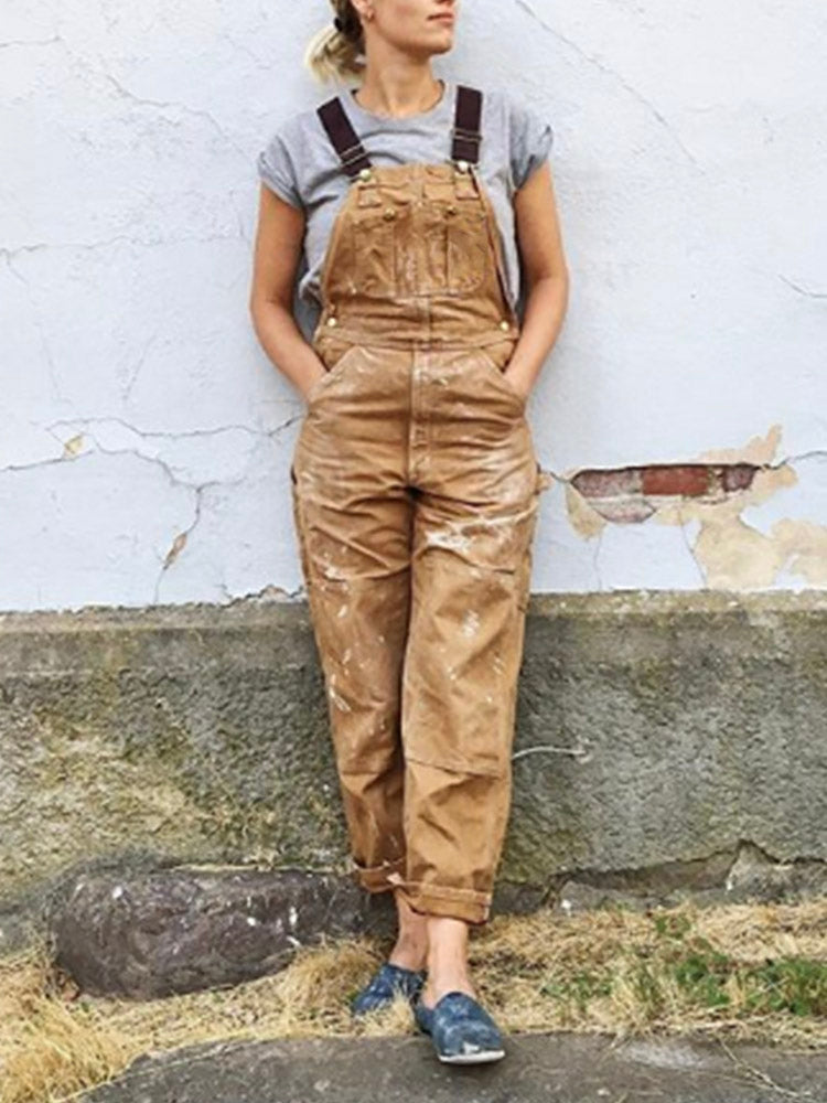 Women’s Jumpsuit Workwear Dungaree Utility | Casual