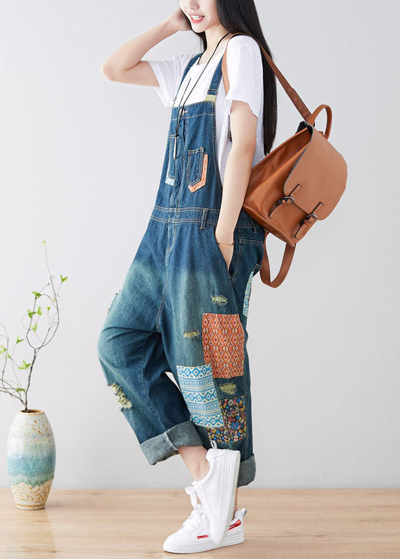 Women's Jumpsuits with Patchwork Design | Casual