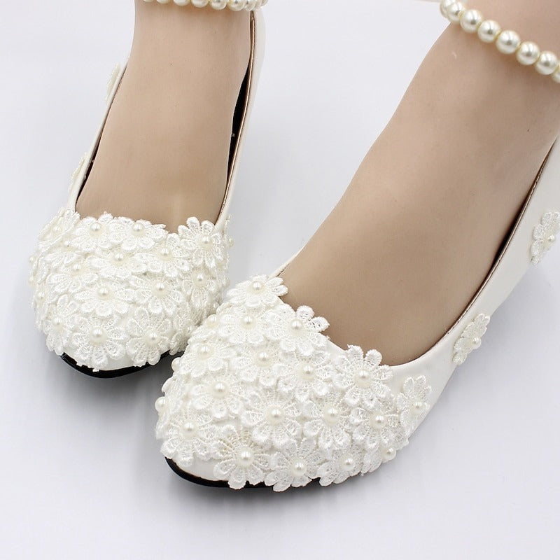 Women’s Kitten Heels White | Wedding