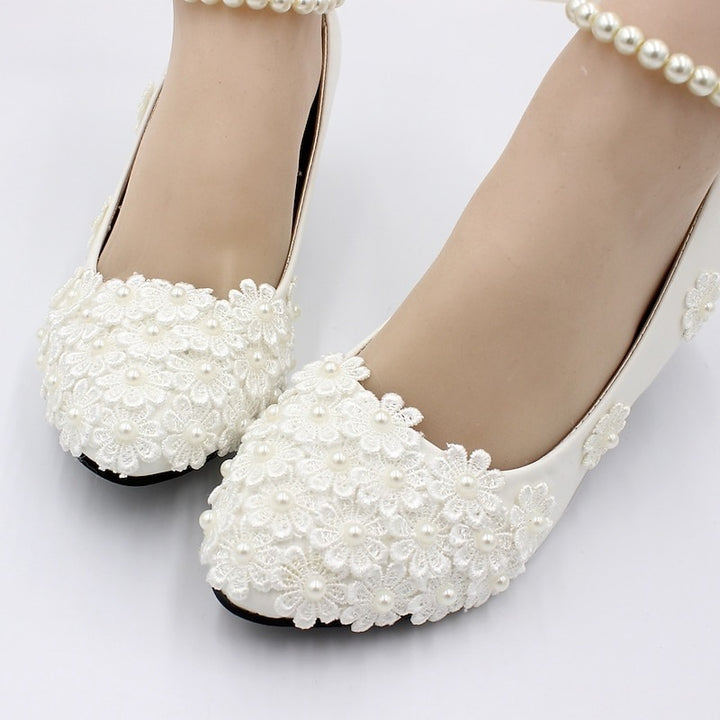 Women’s Kitten Heels White | Wedding