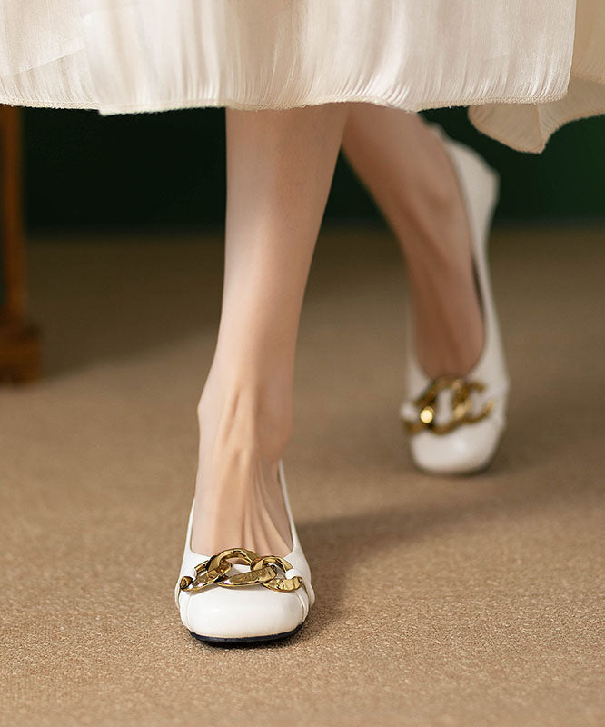 Women's Kitten Heels with Elegant Chain | Wedding