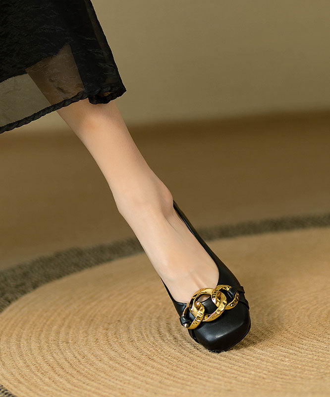 Women's Kitten Heels with Elegant Chain | Wedding