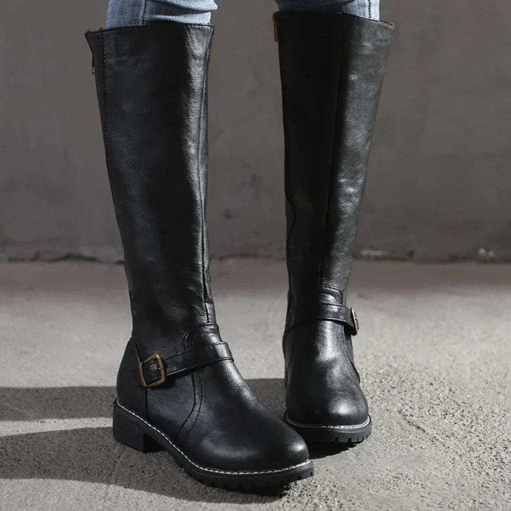 Women’s Knee High Boots Buckle | Long