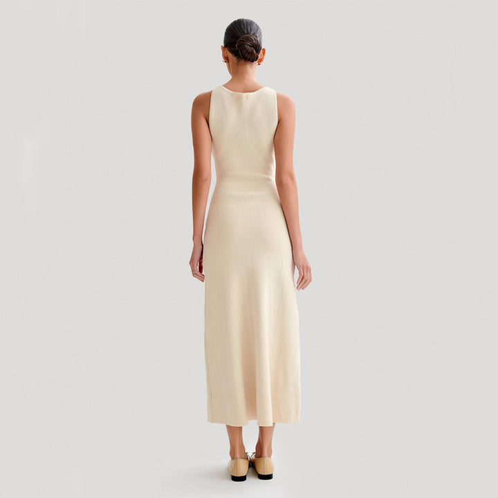 Women's Knit Dress Sleeveless Button Front | Semi Formal