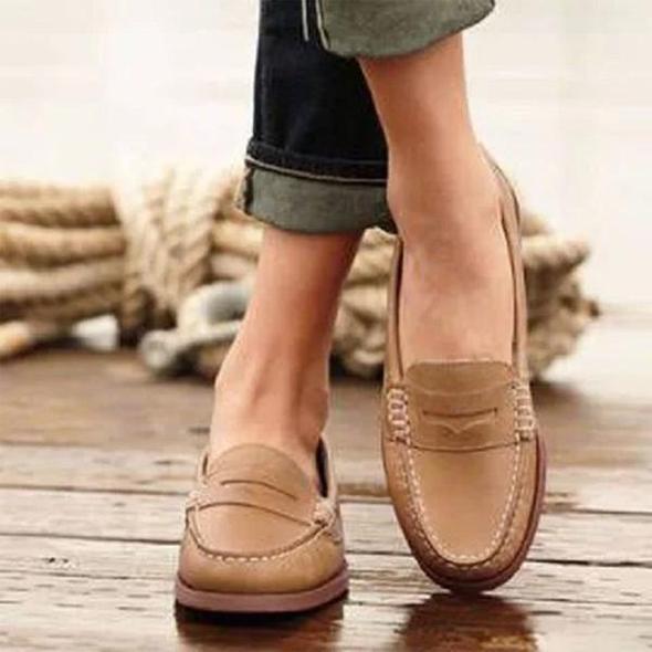 Women’s Loafers Slip On Classic Flat | Work