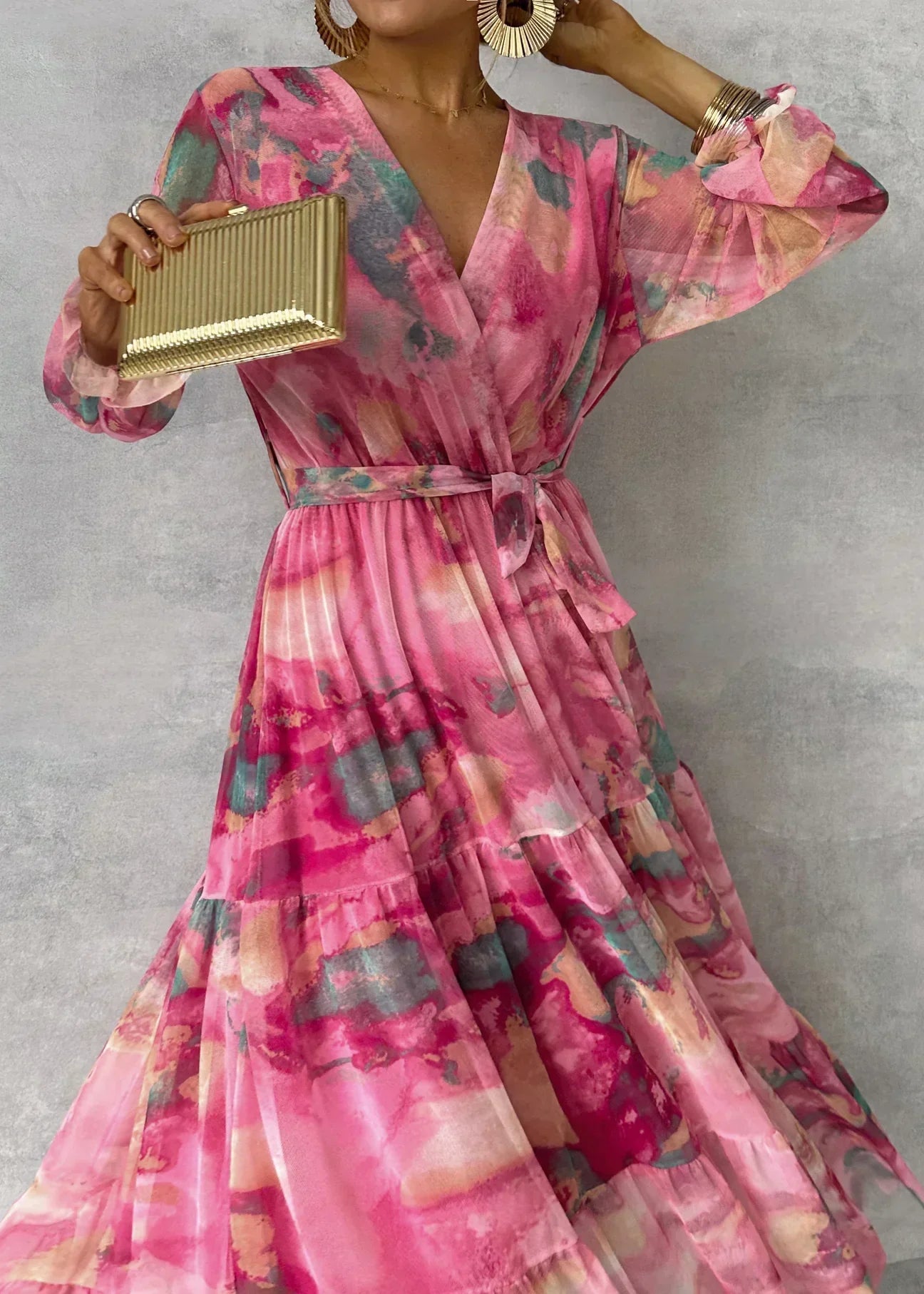 Women’s Long Sleeve Dress Maxi | Formal