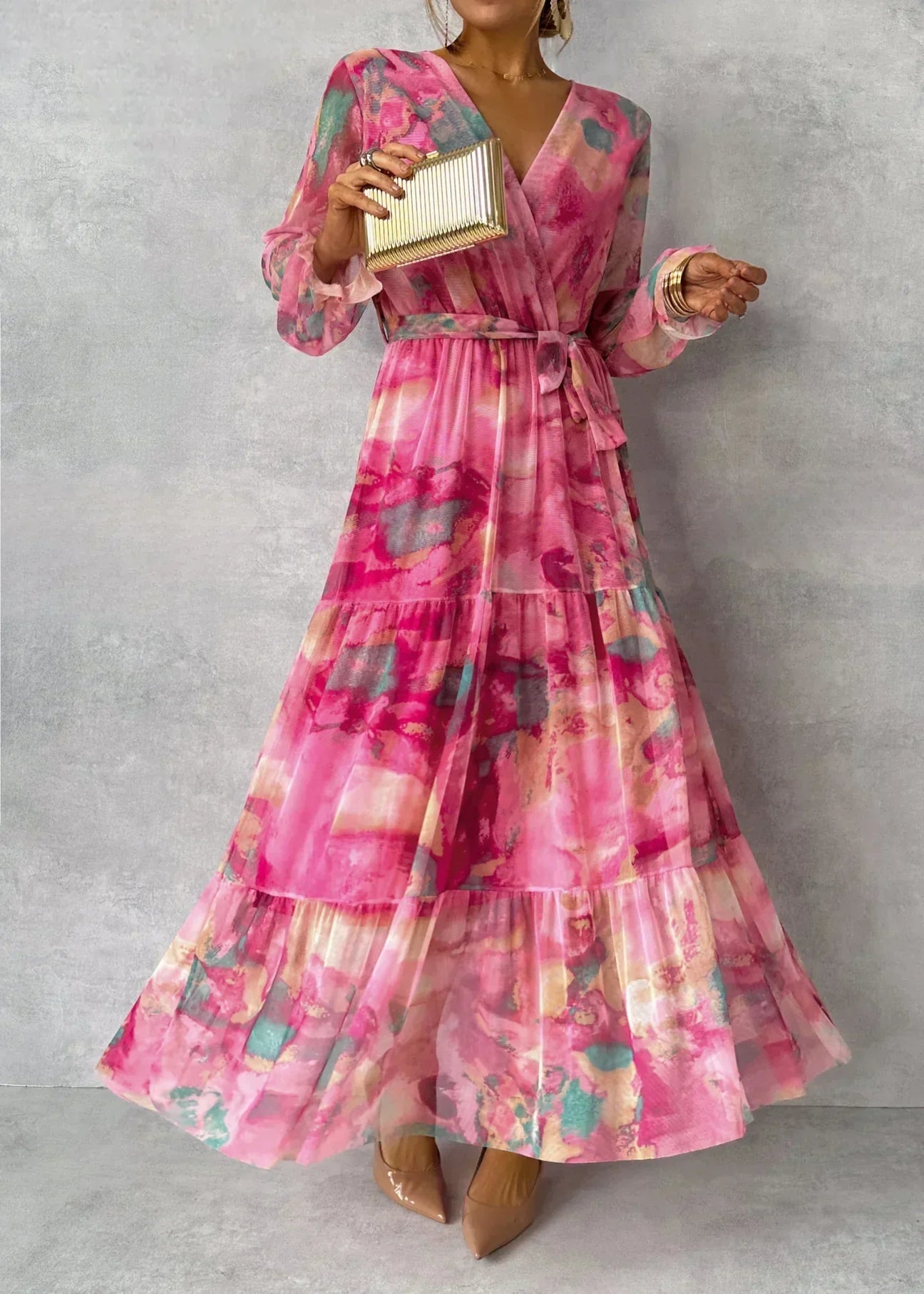 Women’s Long Sleeve Dress Maxi | Formal