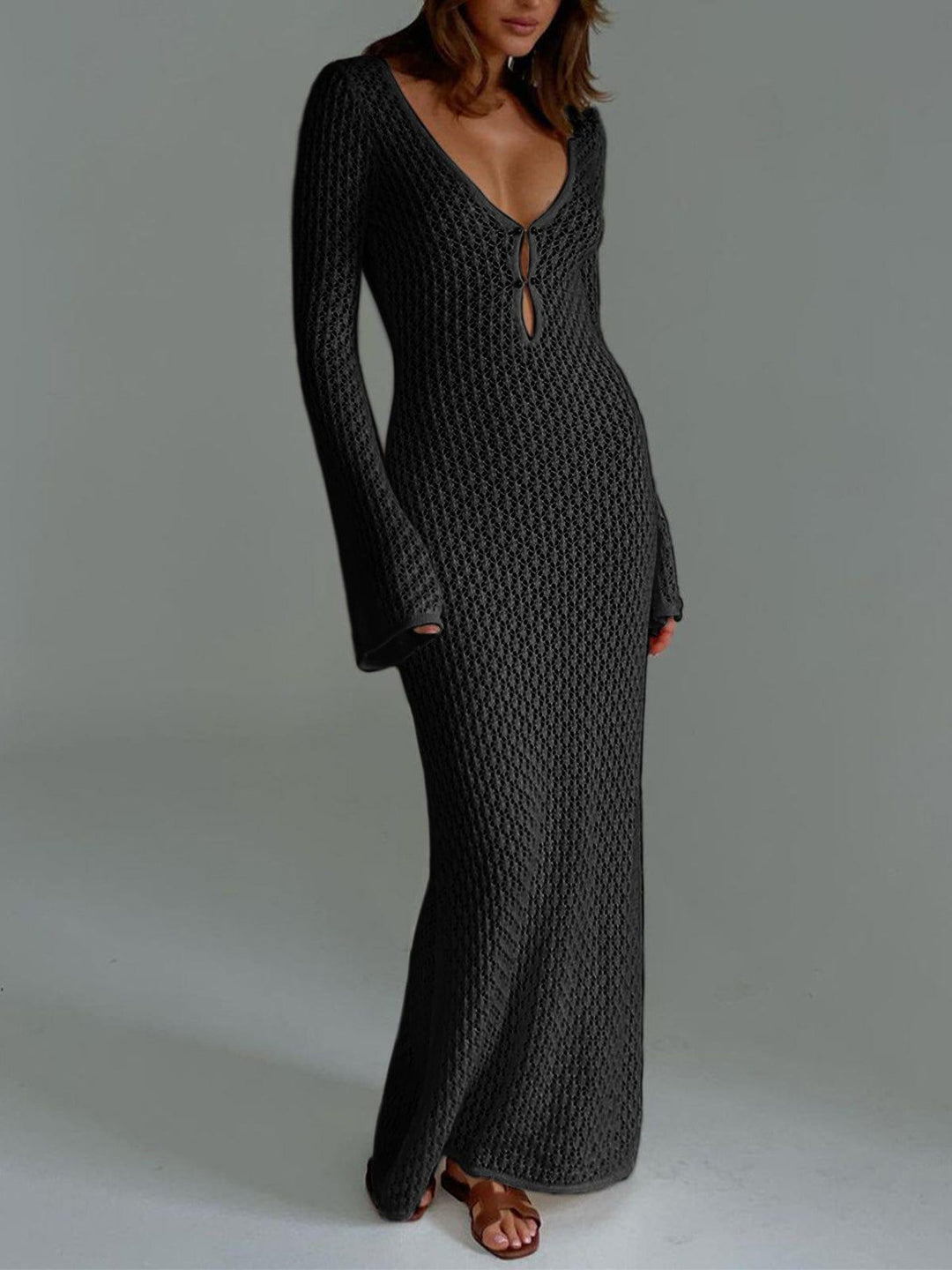 Women's Long Sleeve Maxi Dress Knit | Casual