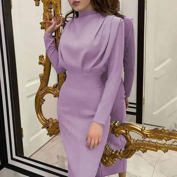 Women's Long Sleeve Winter Dress Midi | Cocktail