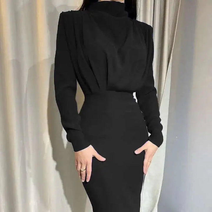 Women's Long Sleeve Winter Dress Midi | Cocktail