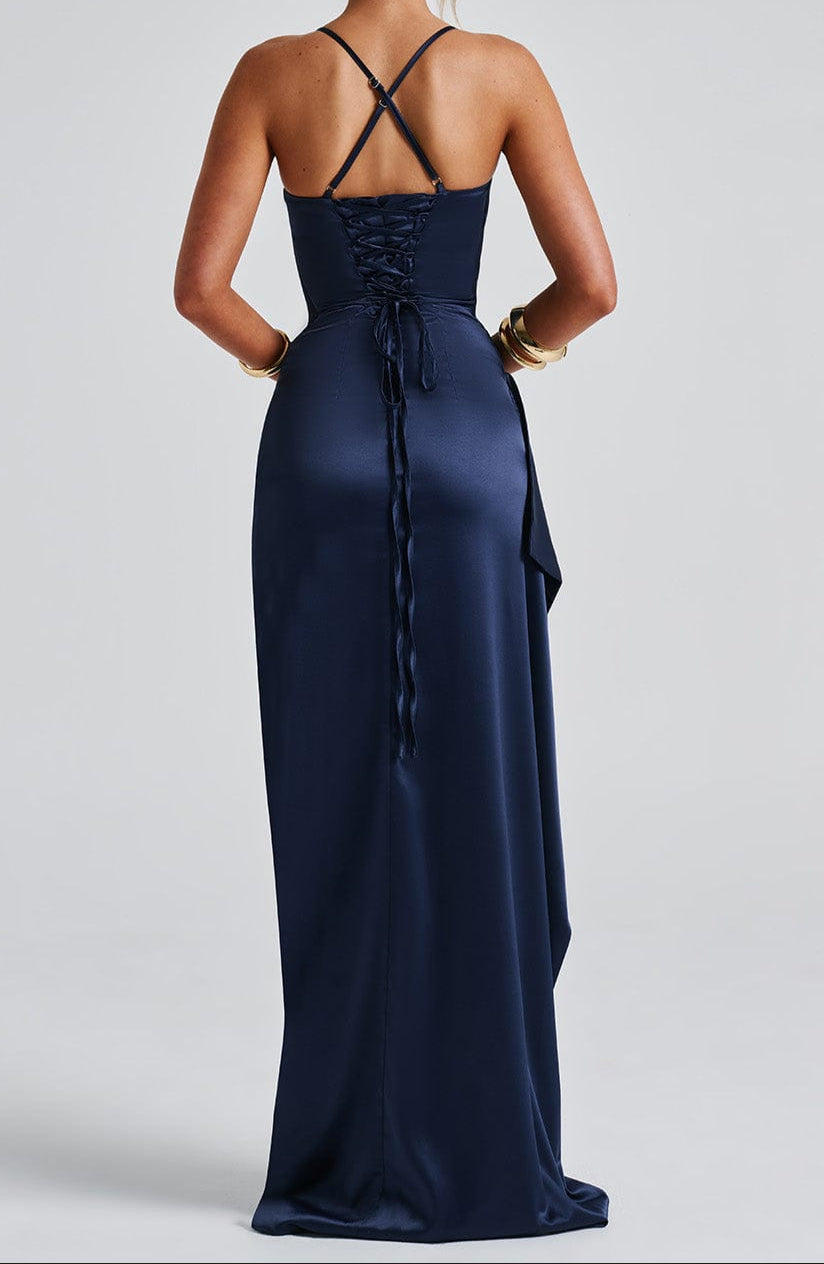 Women's Maxi Dress Cross Back | Side Split