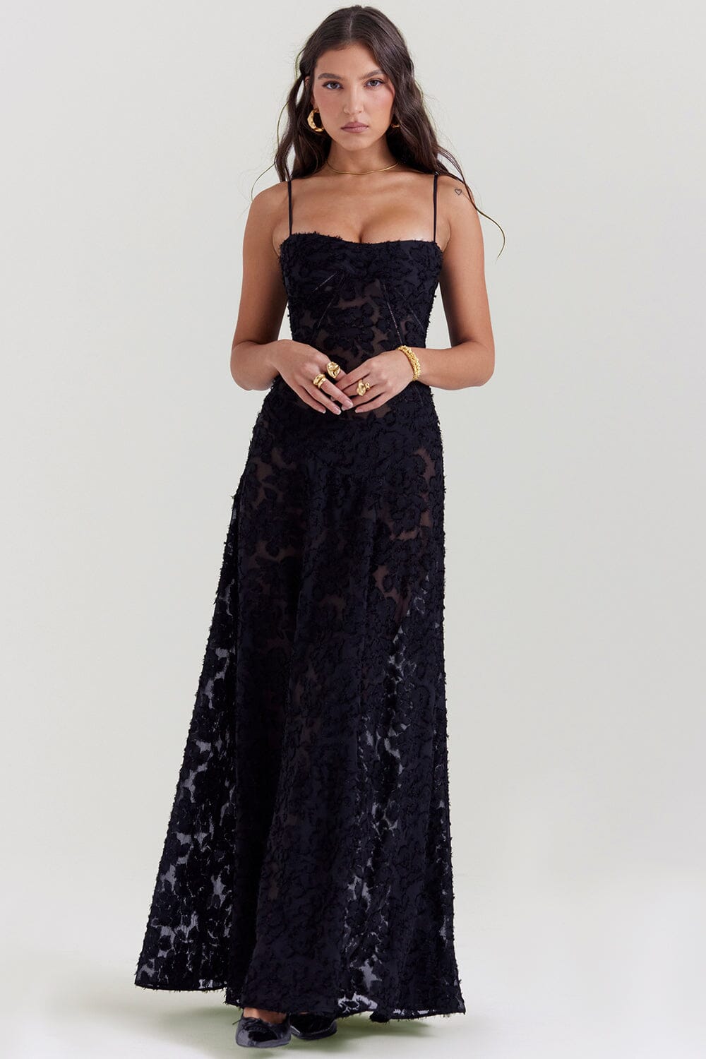 Women's Maxi Dress Elegant Floral | Wedding Guest