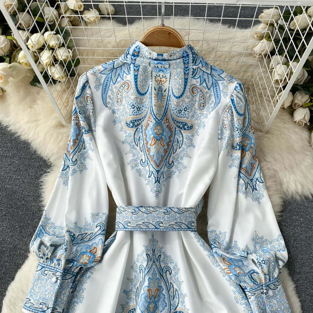Women’s Maxi Dress Long Sleeve Belted | Formal
