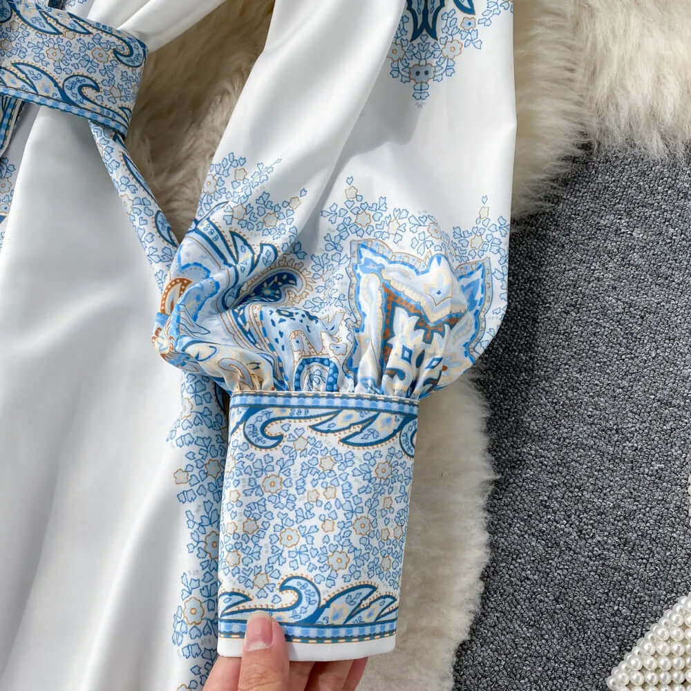 Women’s Maxi Dress Long Sleeve Belted | Formal