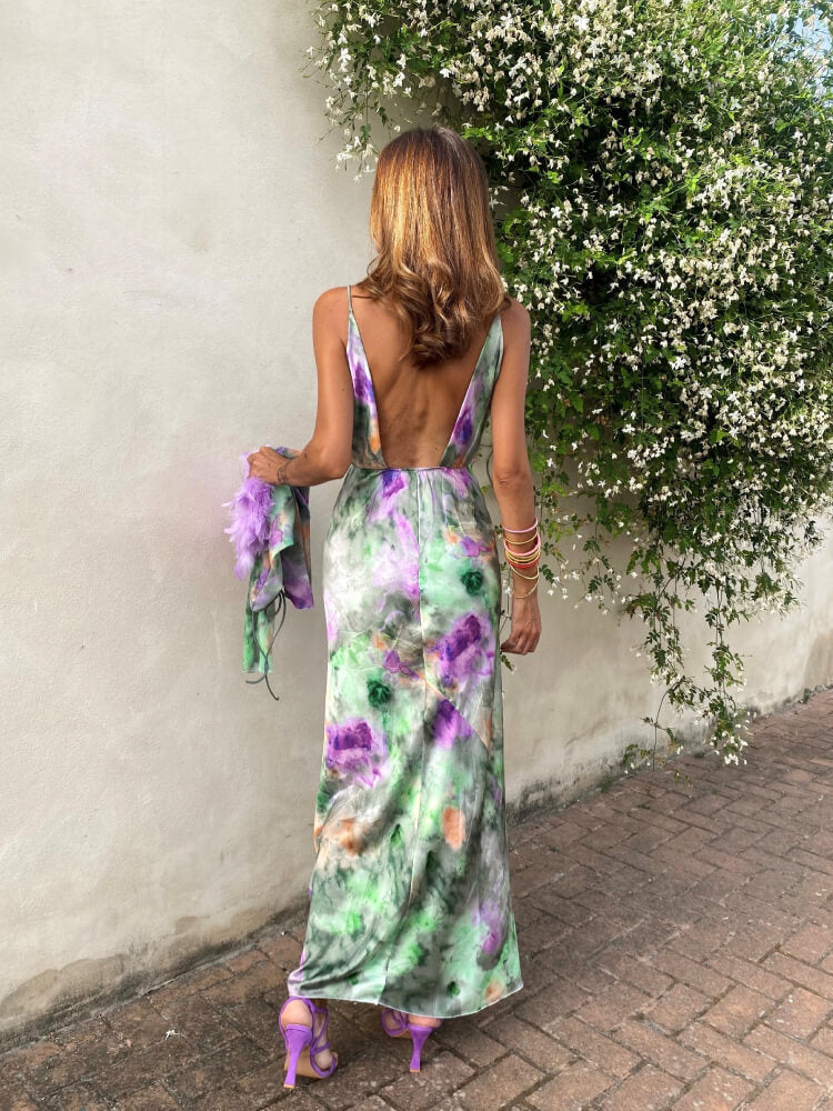 Women’s Maxi Dress Pastel Floral | Summer