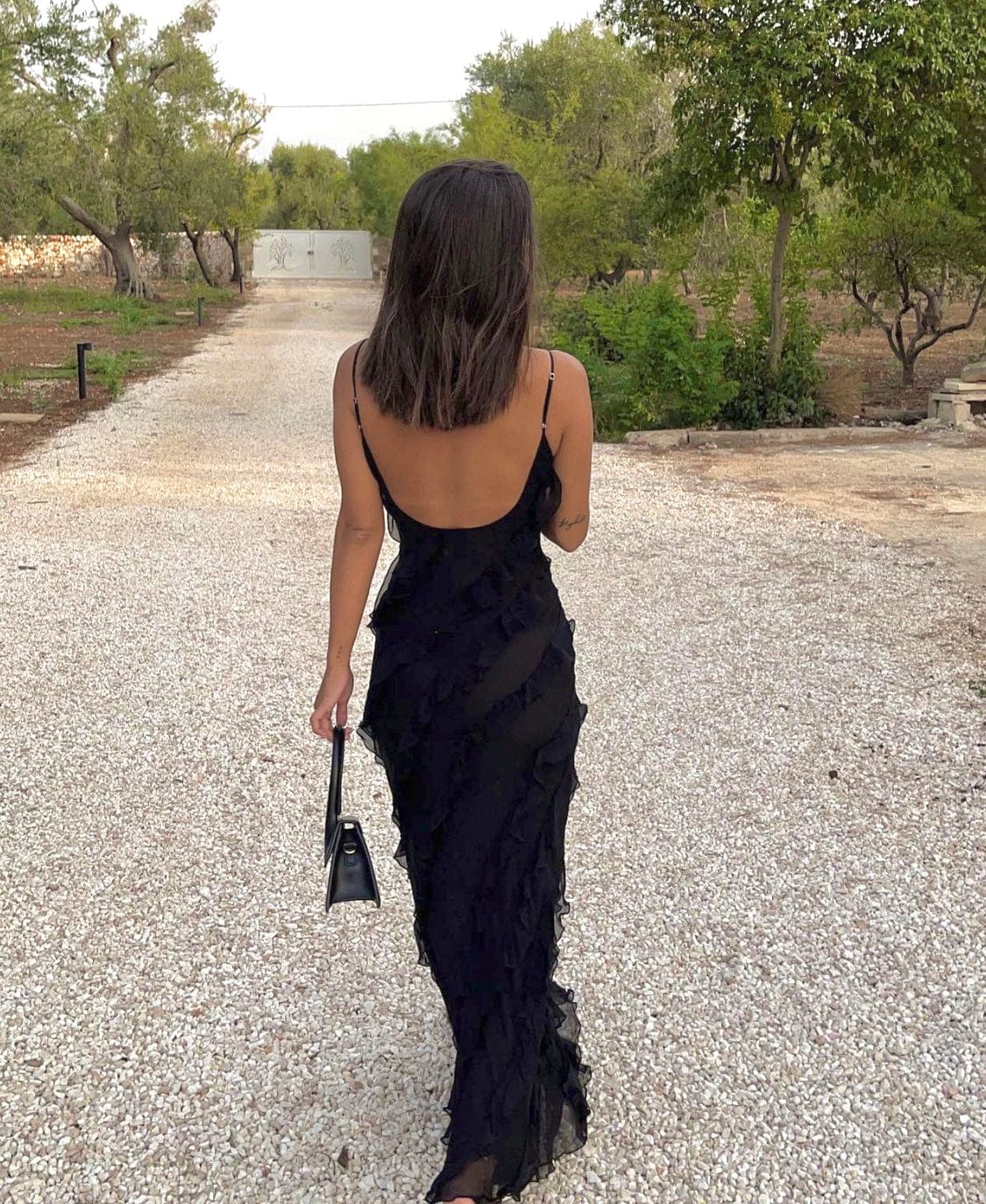 Women's Maxi Dress Ruffle Spaghetti Strap | Evening