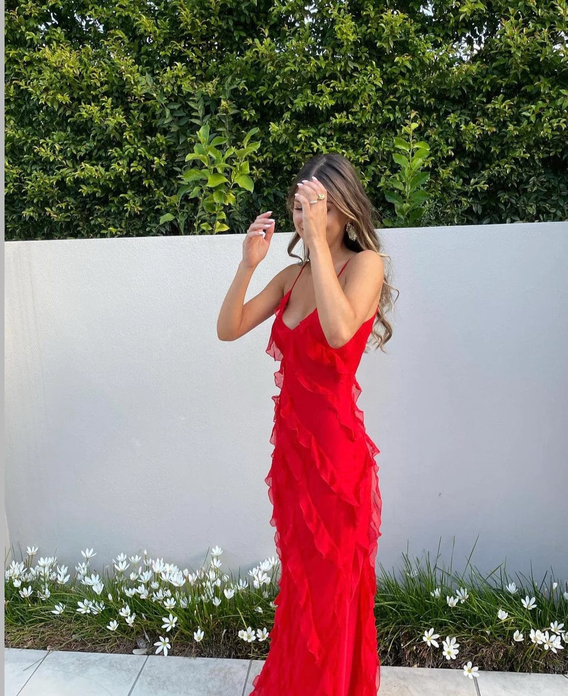 Women's Maxi Dress Ruffle Spaghetti Strap | Evening