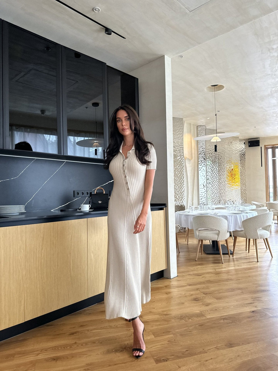 Women’s Maxi Dress Shirt Collar | Casual