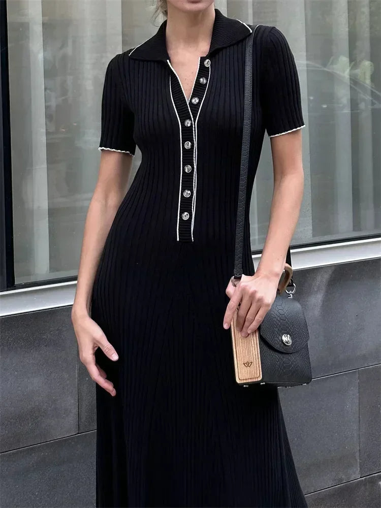 Women’s Maxi Dress Shirt Collar | Casual