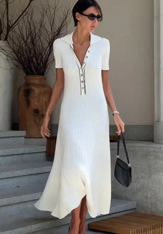 Women’s Maxi Dress Shirt Collar | Casual