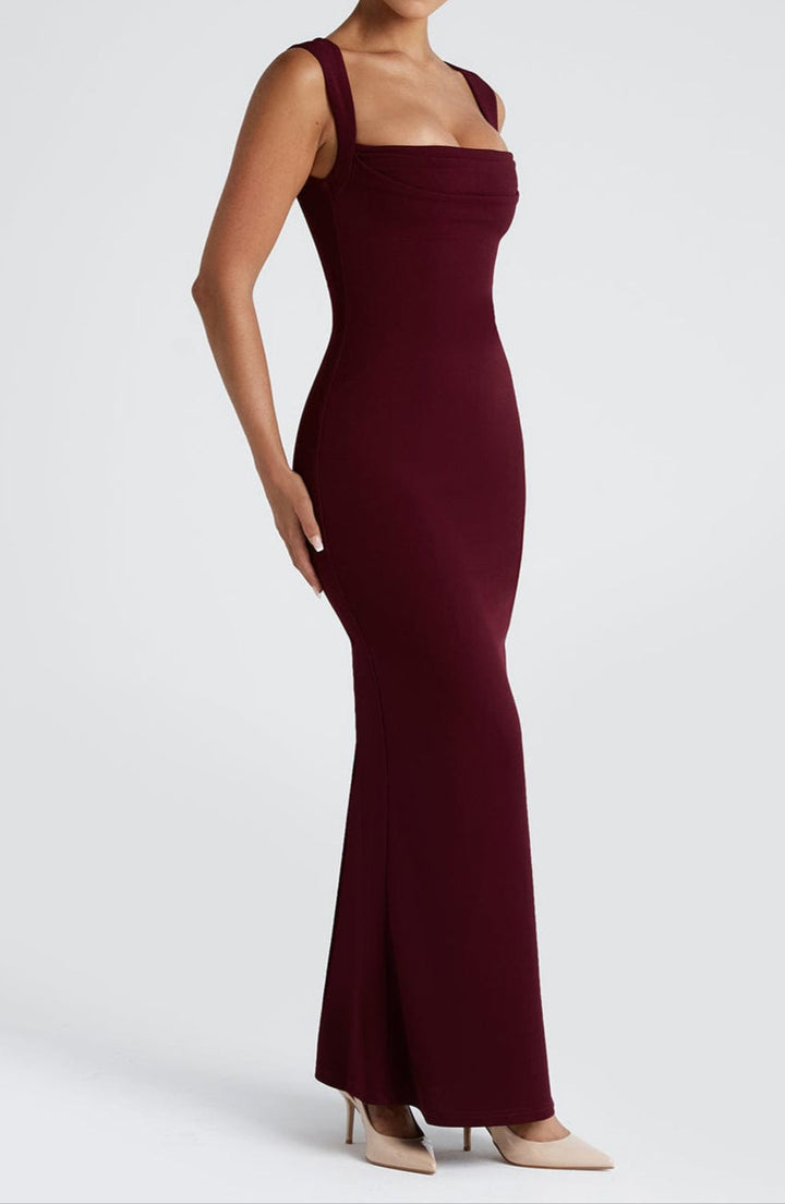 Women's Maxi Dress Square Neck | Bodycon