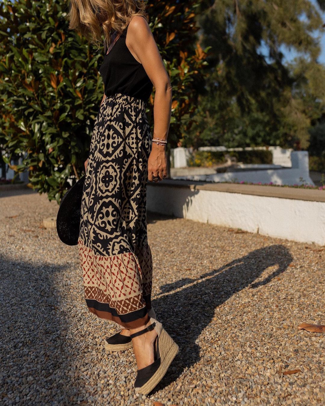 Women's Maxi Skirt Long A Line | Boho Print