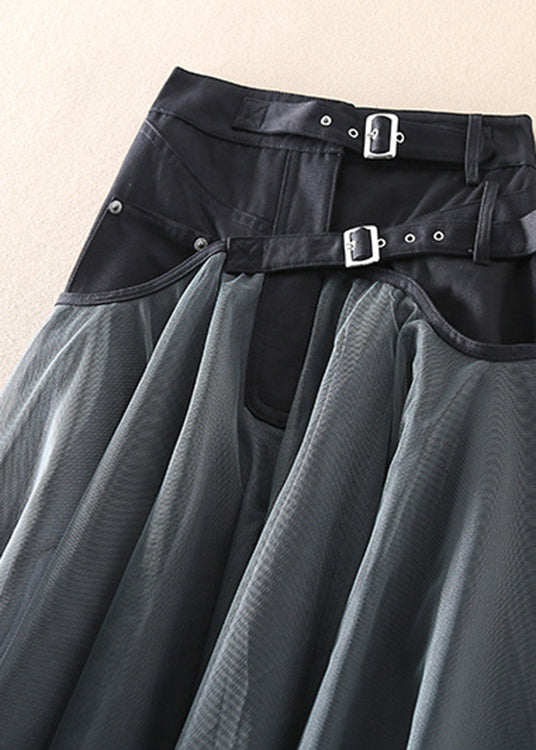 Women's Maxi Skirt Long A Line | Buckle Patchwork