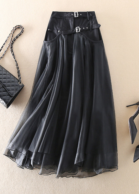Women's Maxi Skirt Long A Line | Buckle Patchwork