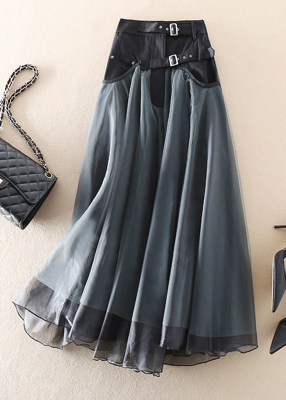 Women's Maxi Skirt Long A Line | Buckle Patchwork