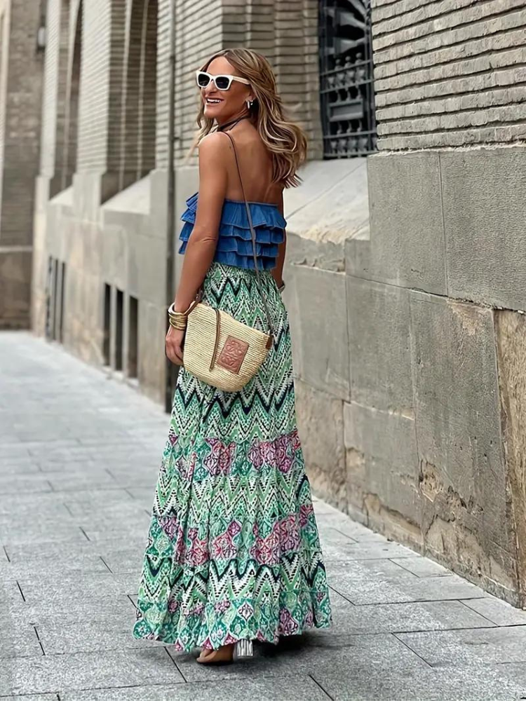 Women’s Maxi Skirt Tiered Long | Boho