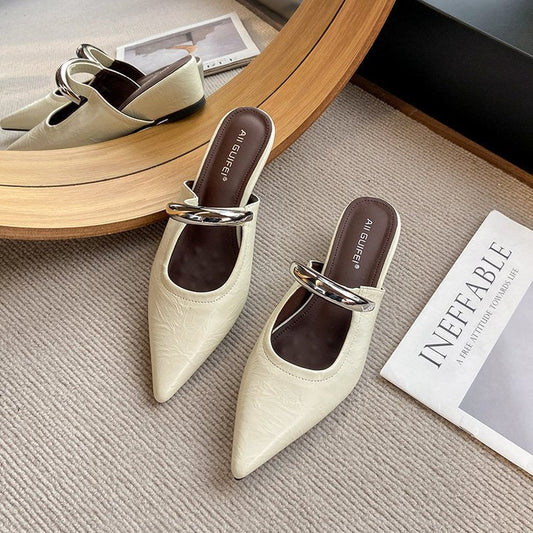 Women’s Mules Pointed Toe Slip-On | Work