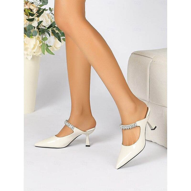 Women's Mules Pointed Toe | Wedding Heels