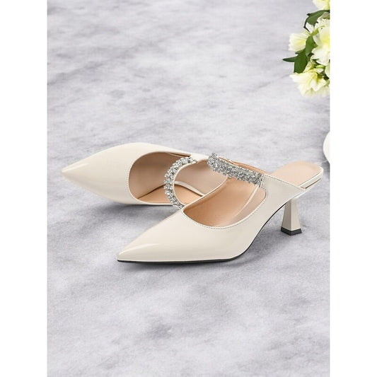 Women's Mules Pointed Toe | Wedding Heels