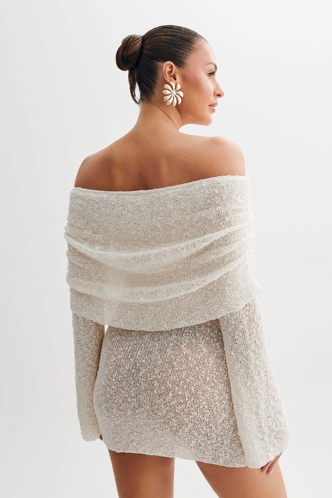 Women's Off Shoulder Long Sleeve Mini Dress | Party