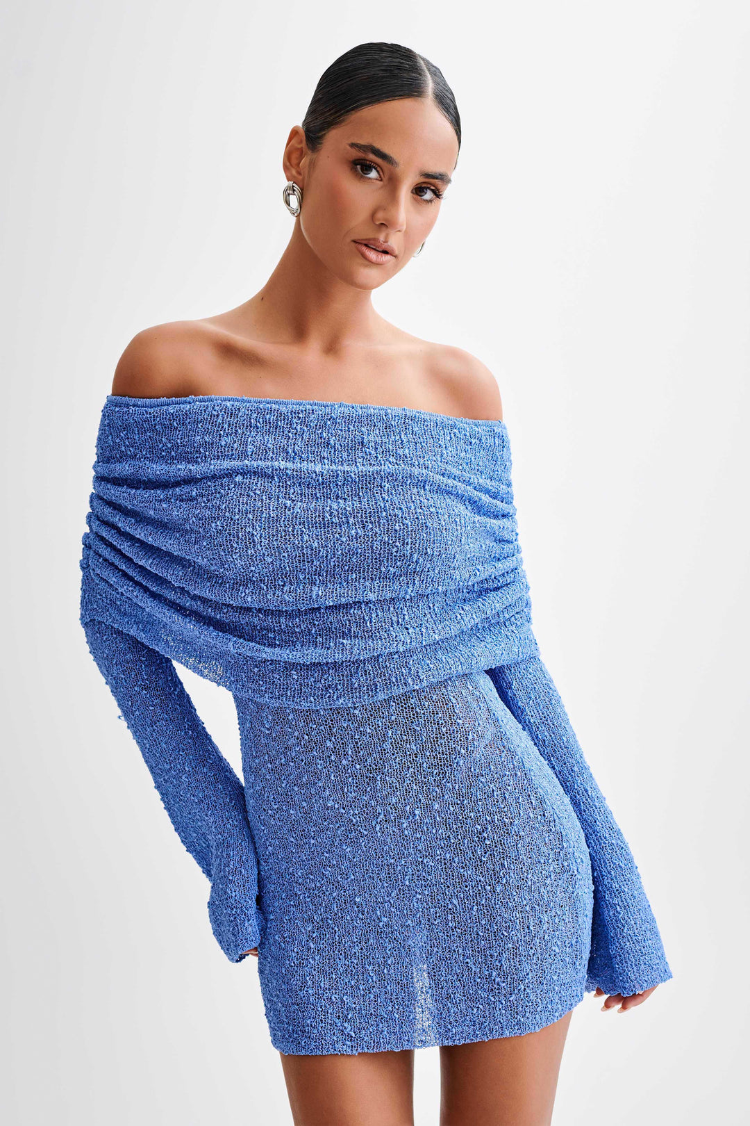 Women's Off Shoulder Long Sleeve Mini Dress | Party