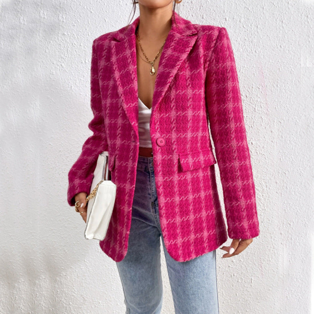 Women's Oversized Blazer with Notched Lapel | Tailored