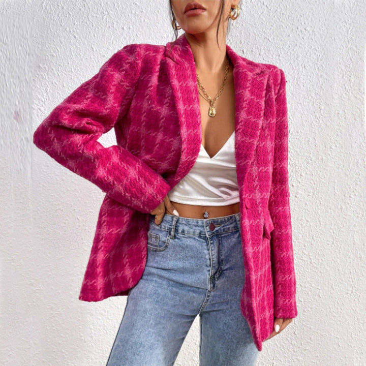 Women's Oversized Blazer with Notched Lapel | Tailored