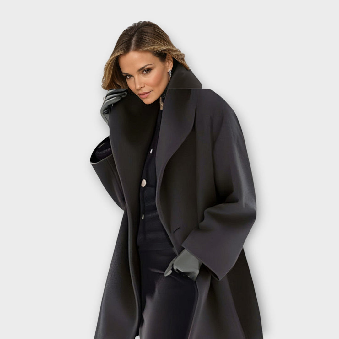 Women's Oversized Shawl Collar Trench Coat | Casual