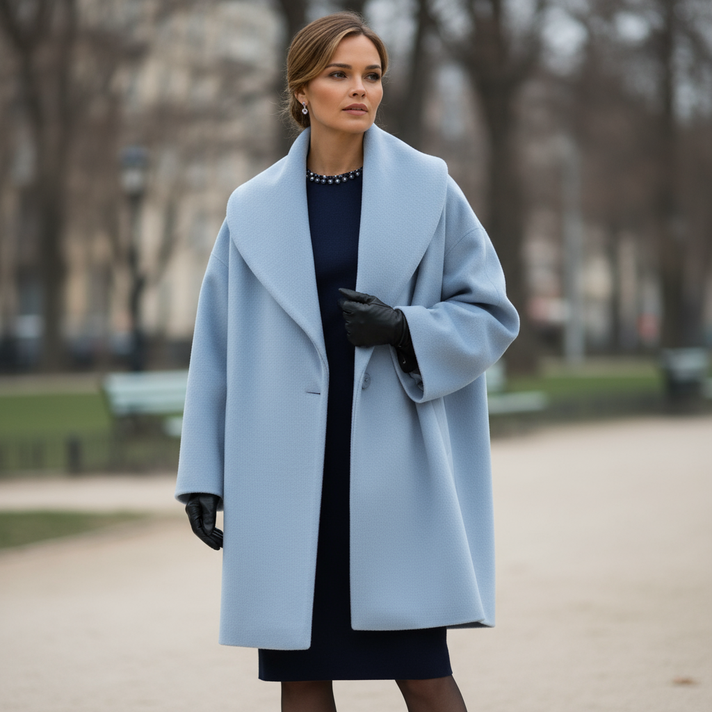 Women's Oversized Shawl Collar Trench Coat | Casual