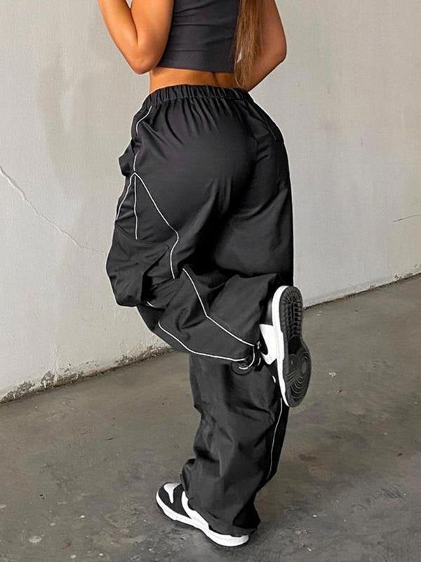 Women's Parachute Pants Cargo Baggy Wide Leg | Track