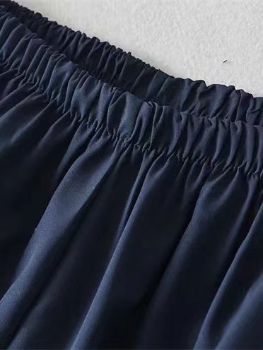 Women's Parachute Pants Wide Leg Stripe Elastic Waist | Track