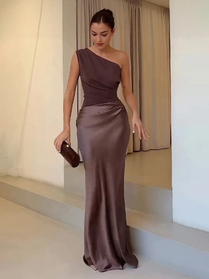 Women's Party Dress One Shoulder Maxi | Evening