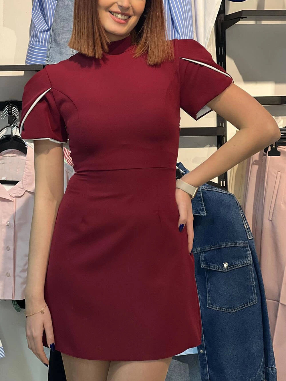 Women's Party Dress Open Back Bow Detail | Evening