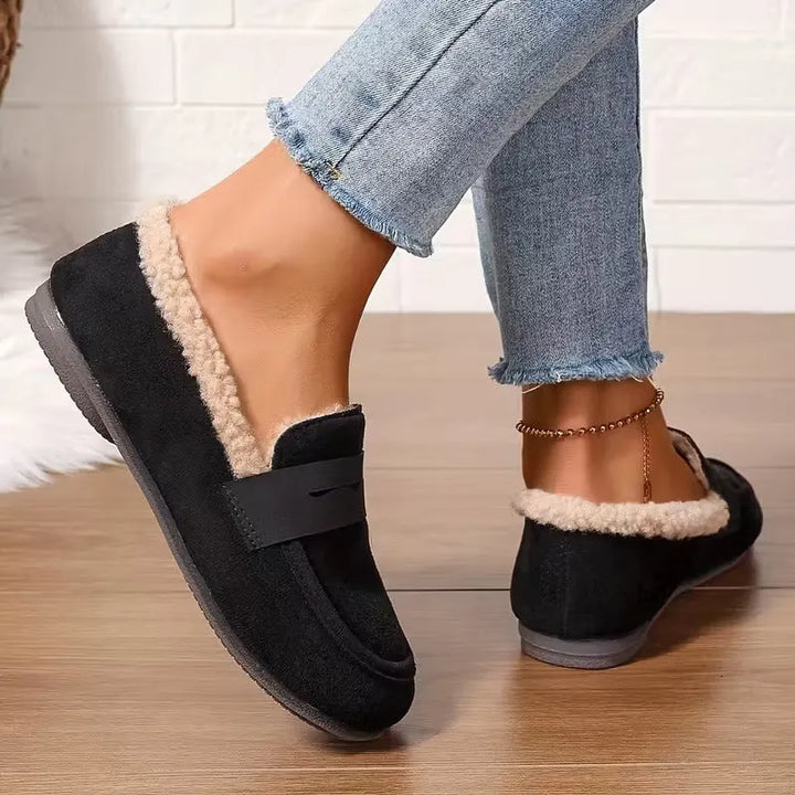 Women's Penny Loafers with Fluffy Lining | Slip-On