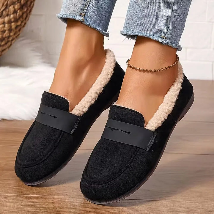 Women's Penny Loafers with Fluffy Lining | Slip-On