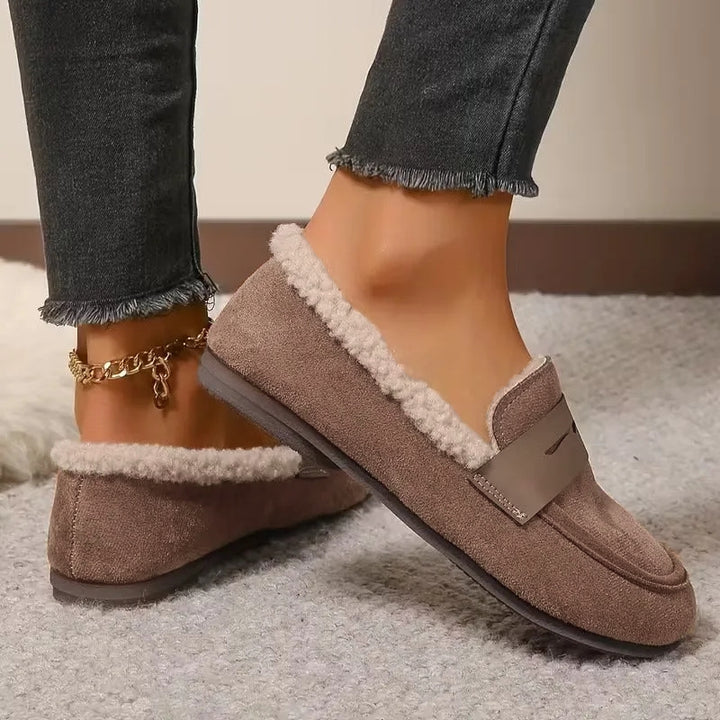 Women's Penny Loafers with Fluffy Lining | Slip-On