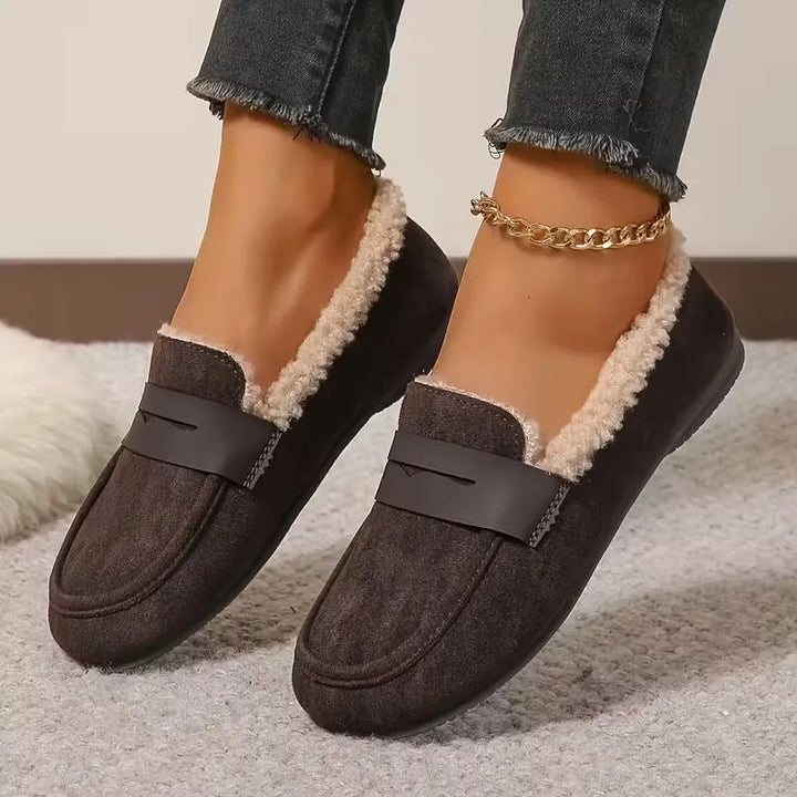 Women's Penny Loafers with Fluffy Lining | Slip-On