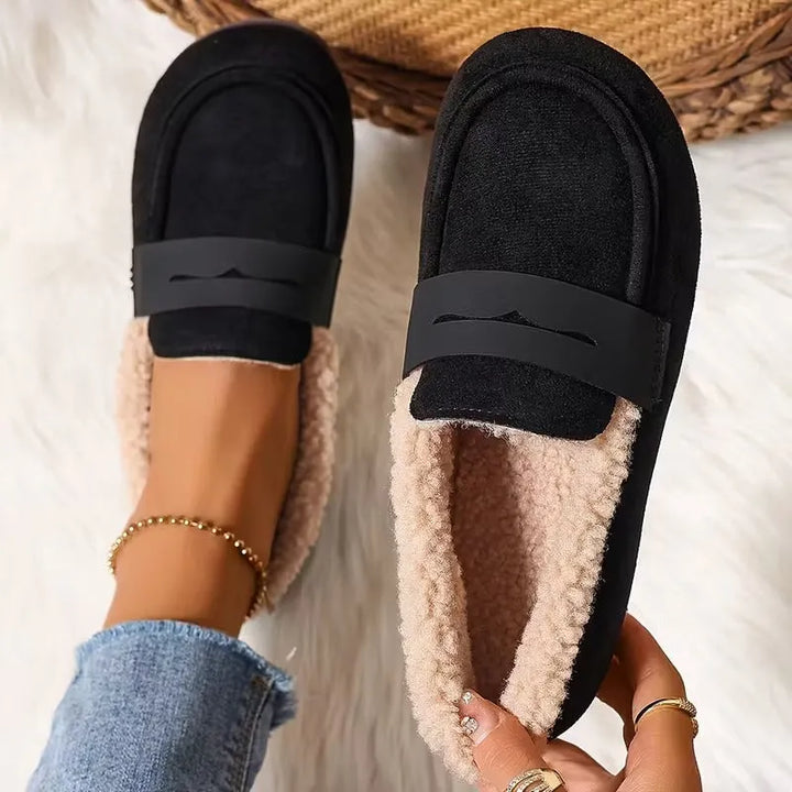 Women's Penny Loafers with Fluffy Lining | Slip-On