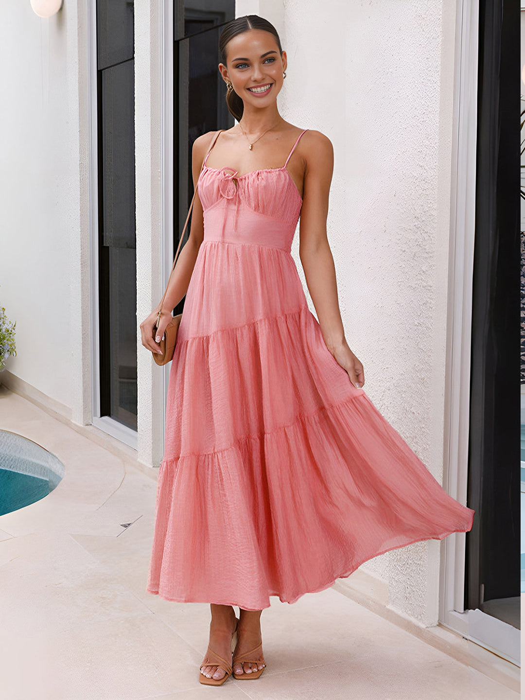 Women’s Pink Dress Maxi | Summer