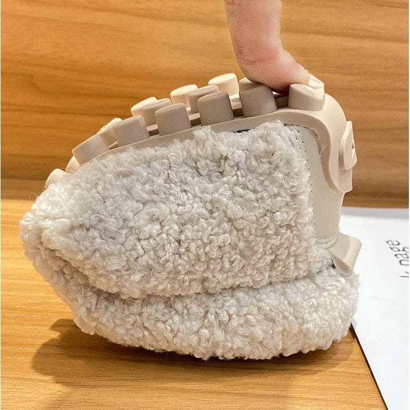 Women's Plush Penny Loafers | Slip-On Snow Flats